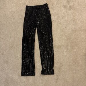 Black Sequin Pants
